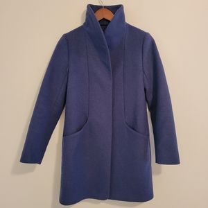 Wilfred Cocoon coat - wool & cashmere in navy blue xs
